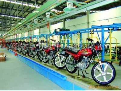 Motorcycle assembly line