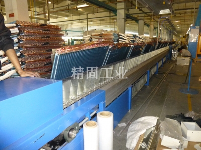 Two unit welding conveyor line