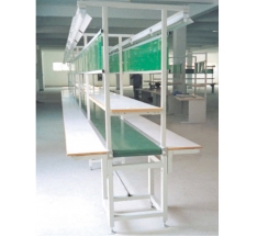 Long work table belt line