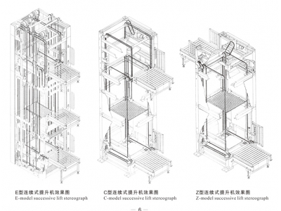 连续式提升机效果图