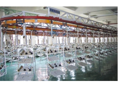 Energy saving lamp hanging type aging line