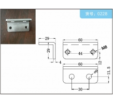 40*60铝材用直角松紧调节支架