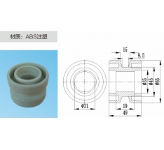 φ65塑胶从动轮