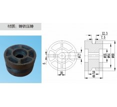 φ80铸铁主动轮