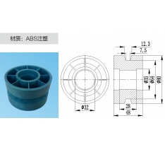 φ80塑胶从动轮