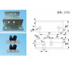 90°导向块支架连接件（分正反）