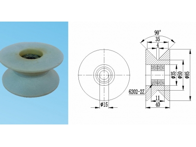 85V型尼龙托轮